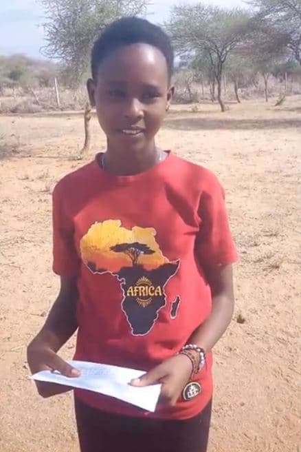 Valentine Siantei - Student at St Brian School, Kajiado